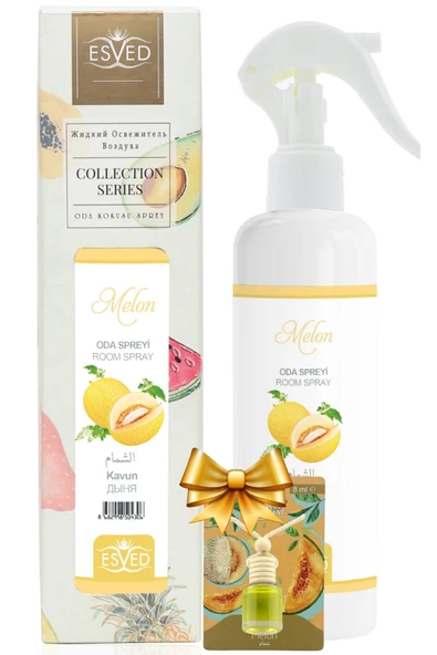 Kavun Kokusu Sprey 400Ml. Kavun Kokusu Araba Kokusu 8Ml. Hediyeli ürün görseli