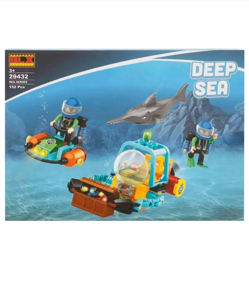 SUN-29432 Sunman 152 Parça Deep Seat Yapı Blokları Eğitici Lego Oyuncak - 2
