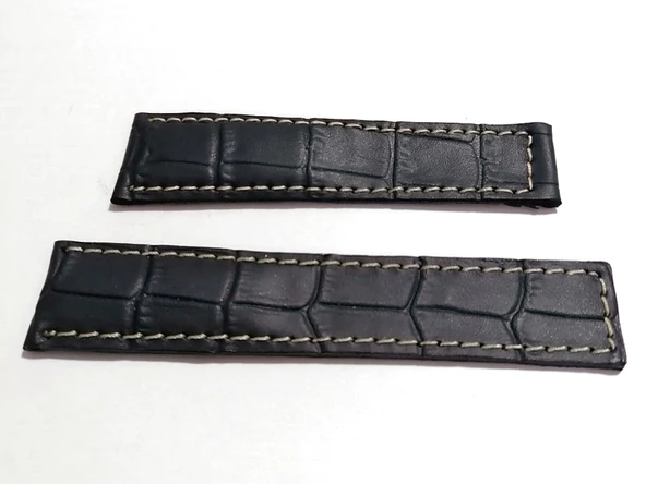 Tag-heuer Uyumlu  20-18  Beyaz Dikişli  Siyah Hakiki dana derisi - Resim 2