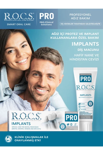 Rocs Pro İmplant Diş Macunu 74 gr