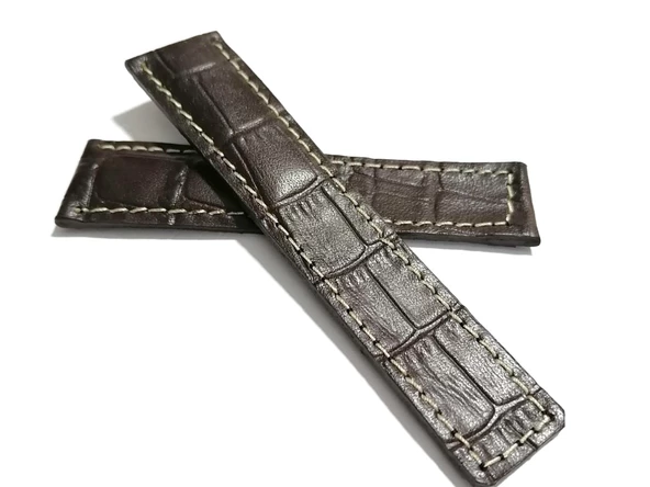 Tag-heuer Uyumlu  20-18  Beyaz   Dikişli   Koyu Kahverengi  Hakiki dana derisi  04 ürün görseli