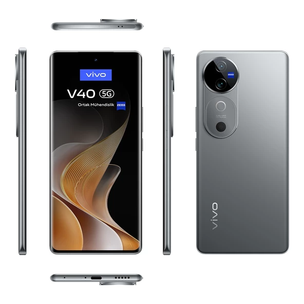 Vivo V40 12GB 256GB Titanyum Grisi - Resim 5