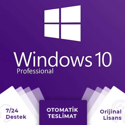 Windows 10 Pro Dijital Lisans Anahtarı 32&64 Bit Tr Key Süresiz