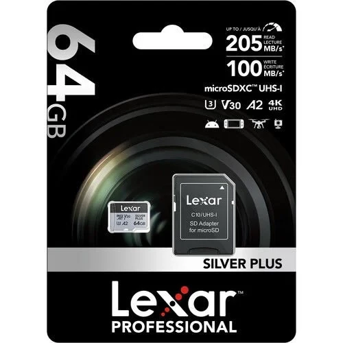 Lexar Professional 64GB 205 MB/s Silver Plus Mikro SD Hafıza Kartı - 2