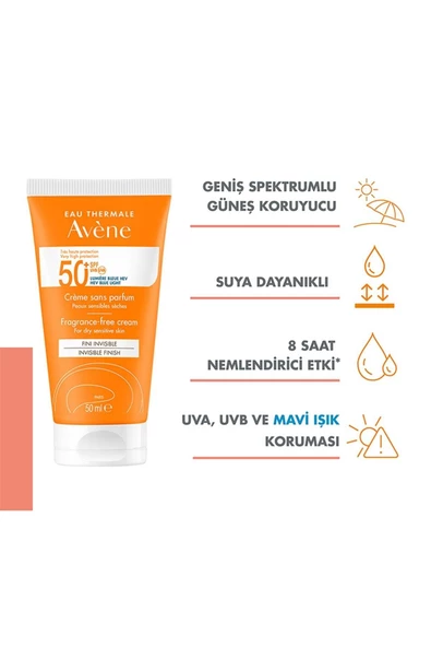 Avene Crème SPF50+, 50ml - 2