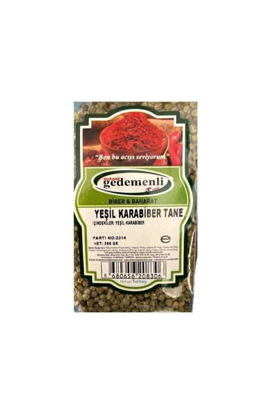 YEŞİL KARABİBER TANE 200 GR