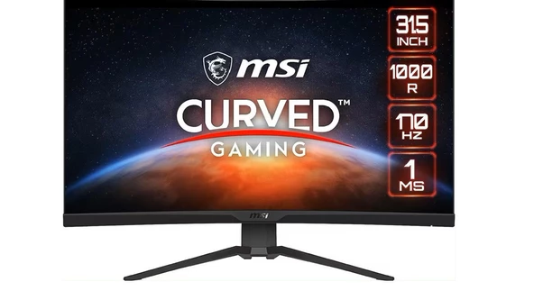 MSI G322CQP 31.5" 1 ms 2K Curved 170 Hz Oyuncu Monitörü