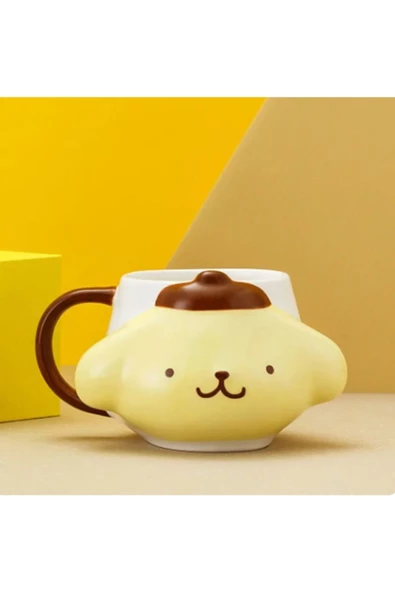 NETAVANTAJ Kawaii Pompompurin 3d Sarı Kupa