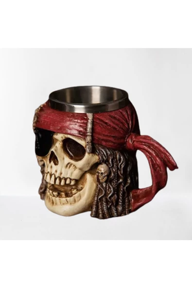 NETAVANTAJ Retro Kuru Kafa Korsan Kupa Bardak - 2