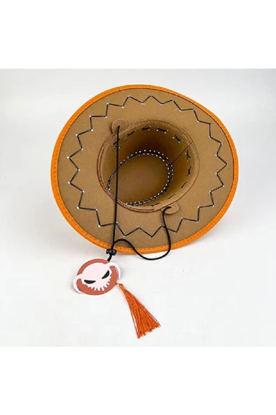 NETAVANTAJ One Piece Ace Anime Cosplay Turuncu Şapka Ace Şapka - 2