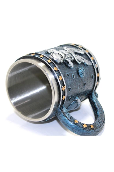 NETAVANTAJ Astronot Çelik Kupa Bardak - 2