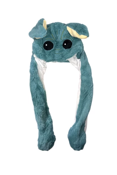 NETAVANTAJ Baby Yoda Hareketli Kulaklı Işıklı Şapka