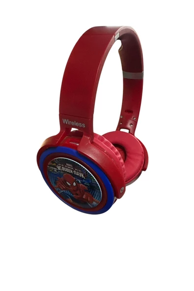 NETAVANTAJ Spiderman Örümcek Adam Kablosuz Bluetooth Katlanabilir Kulakü