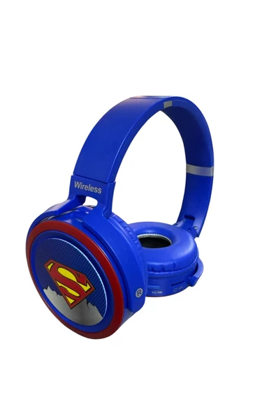 NETAVANTAJ Superman Kablosuz Bluetooth Katlanabilir Kulaküstü Kulaklık