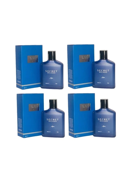 Secret Milano Aqua 100 ML Edc Erkek Parfüm 4 Adet