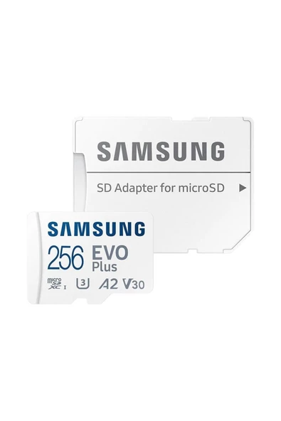 Samsung Evo Plus 256gb Microsd Mb-mc256ka/tr - 130 Mb/sn Beyaz Hafıza Kartı (Samsung Türkiye Garantili) - 4