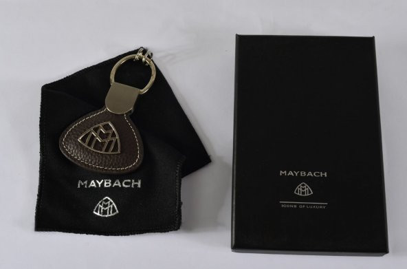 MERCEDES MAYBACH DERİ ANAHTARLIK KAHVERENGİ - 2