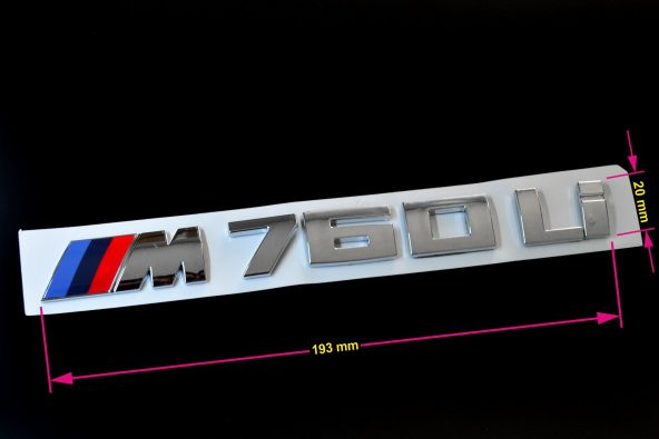 BMW M760Li BAGAJ YAZISI