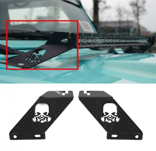 OFF-ROAD ARAÇLAR İÇİN ÇUBUK LED PROJEKTÖR BRAKETİ SETİ METAL - 2