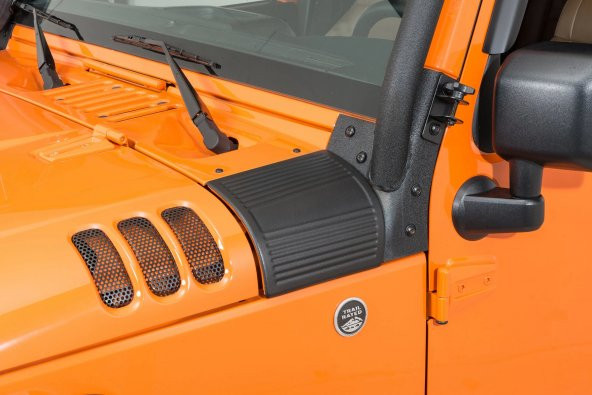 JEEP RUBİCON JK RUGGED RİDGE ÖN CAM ALTI KÖŞE KAPLAMA SETİ SİYAH