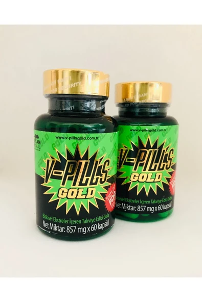 V-Pills Vpills Gold Bitkisel 60 Kapsül X 2kutu B1