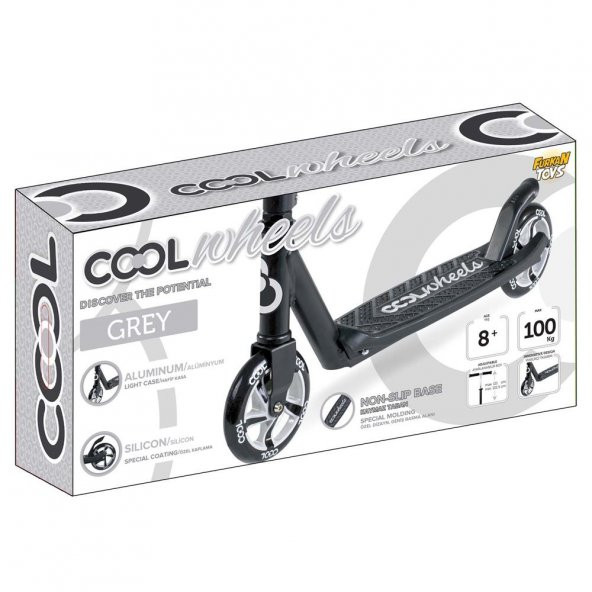 Cool Wheels 2 Tekerlekli Katlanabilir Scooter 8+ - Gri - Resim 6