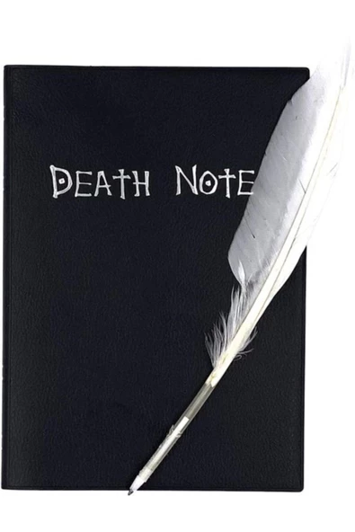 Köstebek Death Note Defter Ve Tüylü Kalem Anıme Defter - 3