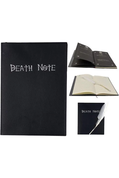 Köstebek Death Note Defter Ve Tüylü Kalem Anıme Defter - 2