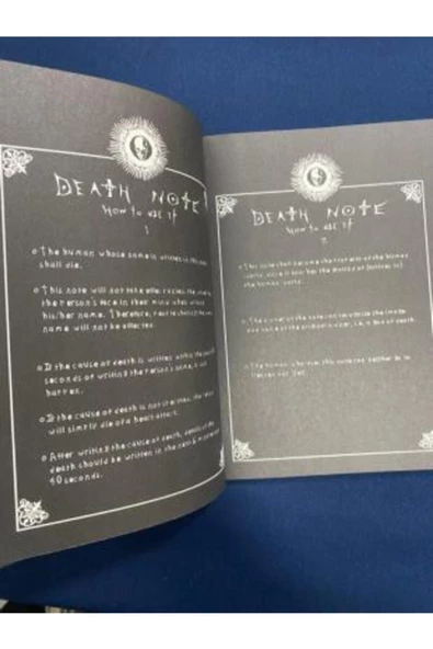 ZID Siyah Death Note Anime Ryuk Yagami Light L Defter - 4
