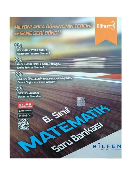 Bilfen Yayınları 6. Sınıf Biltest Matematik Soru Bankası
