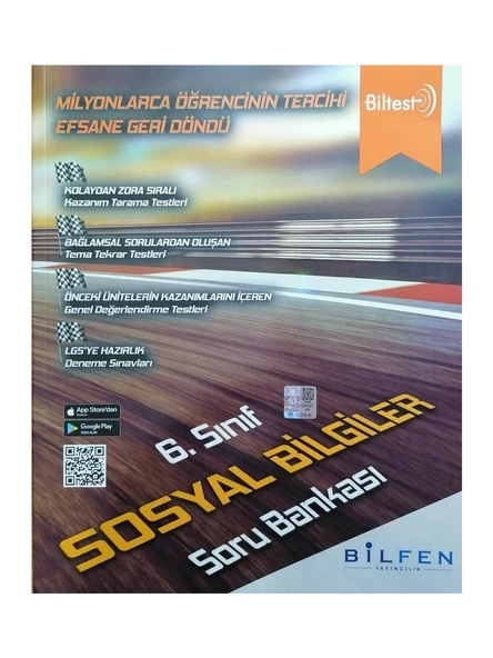 Bilfen Yayınları 6. Sınıf Biltest Sosyal Bilgiler Soru Bankası