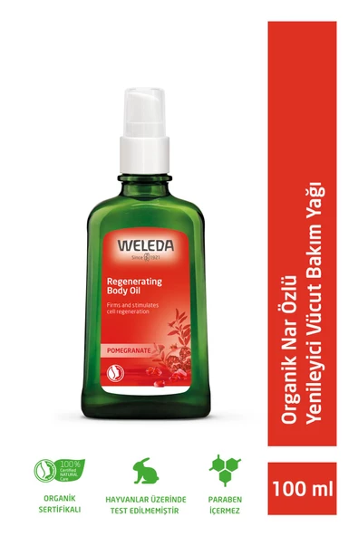 Weleda Organik Nar Özlü Yenileyici Vücut Bakım Yağı 100ml