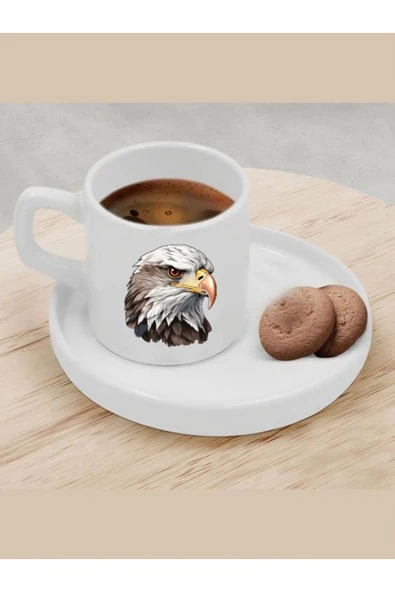 Özcan Tasarım Türk Kahvesi Fincanı Kartallı Fincan