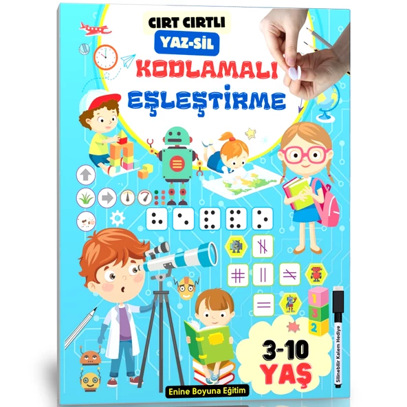 Cırt Cırtlı Kodlamalı EŞLEŞTİRME YAZ-SİL Kitabı