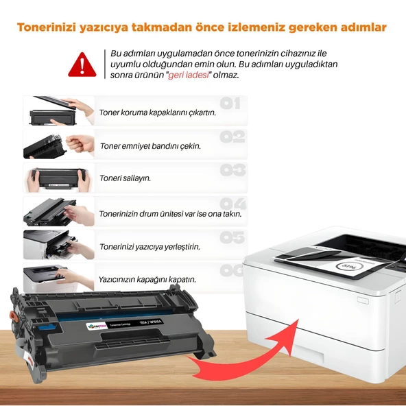 Hp 151X W1510X Muadil Toner - Çipli 4'lü Paket / 4003dn / 4003dw / 4003n / MFP 4103 / 4103fdn - 4