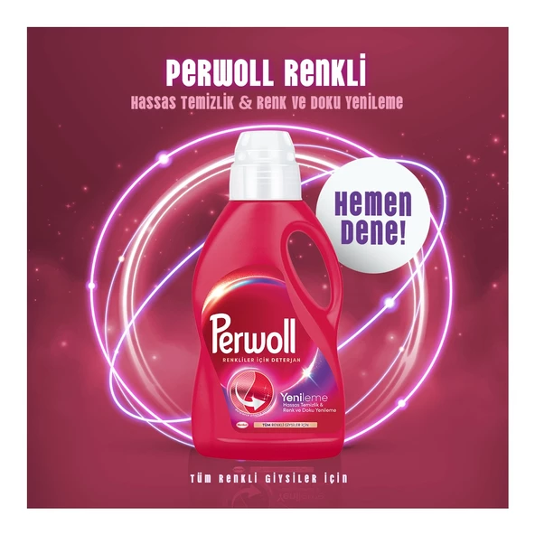 Perwoll Hassas Bakım Sıvı Çamaşır Deterjanı Renkli Yenileme 3960 ml - 4