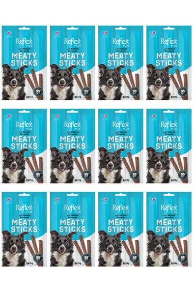 Somonlu Çubuk Yetişkin Köpek Ödülü Meaty Sticks 3x11gr - 12 Adet