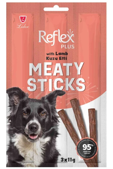 Kuzulu Çubuk Yetişkin Köpek Ödül Maması Meaty Sticks 3x11gr