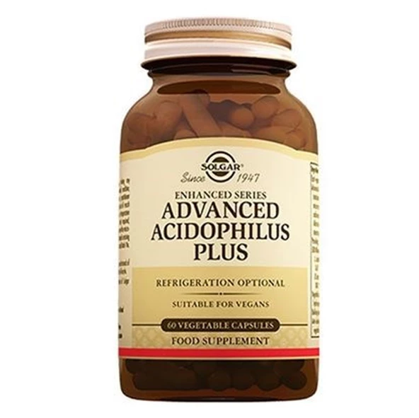 Solgar Advanced Acidophilus Plus 60 Kapsül