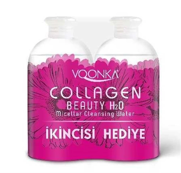 Voonka Beauty Collagen H2O , Micellar Cleansing Water 2*500 ml