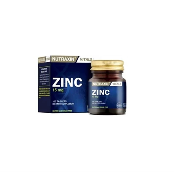Nutraxin Çinko Sülfat 15 mg 100 Tablet