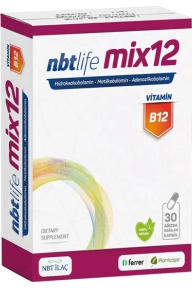 NBT Life Mix Vitamin B12 30 Kapsül