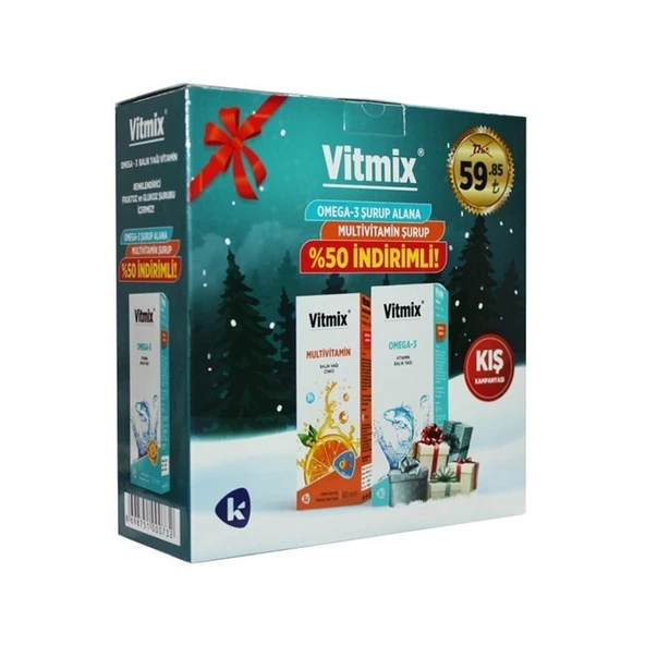 Vitmix Omega-3 Şurup 100 ml &  Multivitamin Şurup 100 ml KOFRE