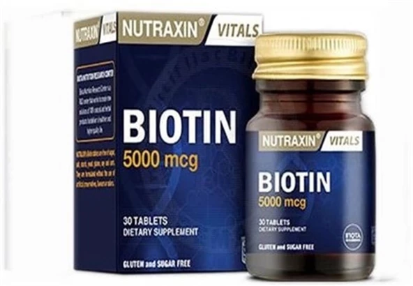 Nutraxin Biotin 5000 mcg 30 Tablet