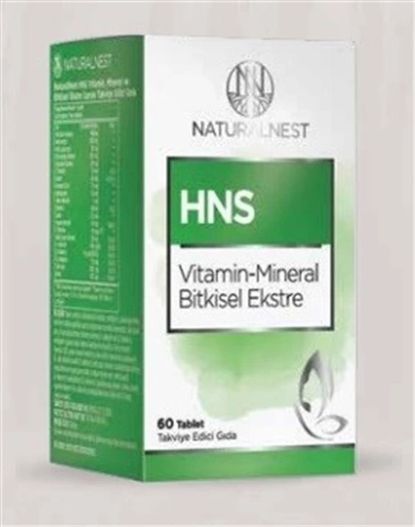 Naturalnest HNS Vitamin-Mineral Bitkisel Ekstre 60 Tablet