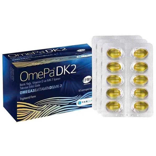 Omepa DK2 Omega 3 & Vitamin D & Menaq7 50 Yumuşak Kapsül
