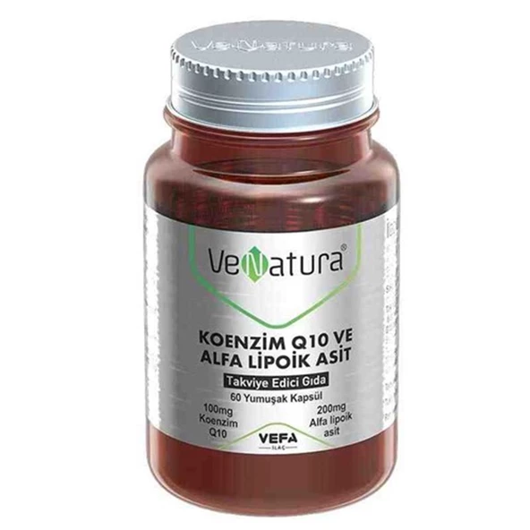 VeNatura Koenzim Q10 ve Alfa Lipoik Asit Takviye Edici Gıda 60 Yumuşak Kapsül