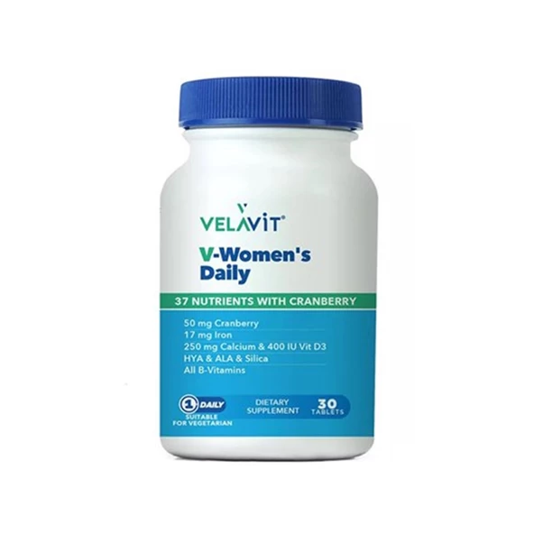 Velavit V-Womens Daily Takviye Edici Gıda 30 Tablet