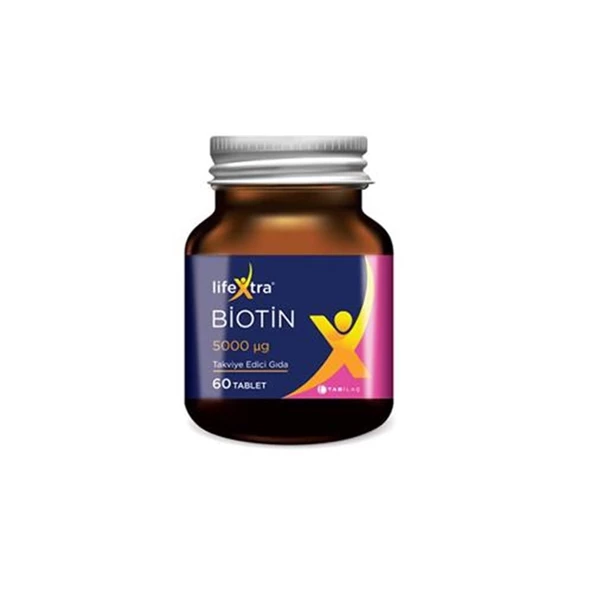 LifeXtra Biotin Takviye Edici Gıda 60 Tablet