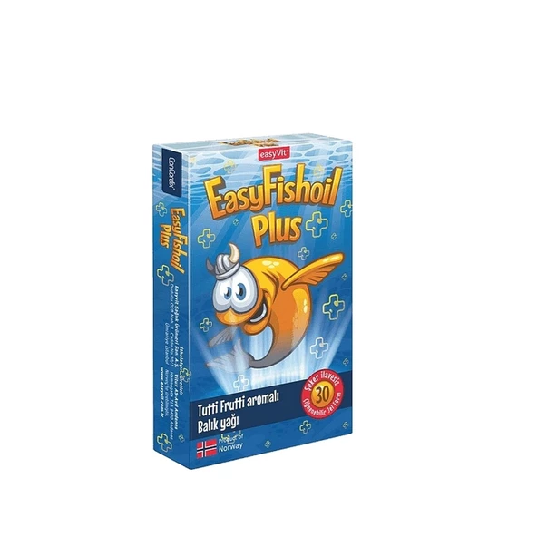 EasyFishoil Plus Çiğnenebilir 30 Jel Tablet